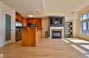 906 9020 Jasper Avenue, Edmonton, AB  - Indoor With Fireplace 