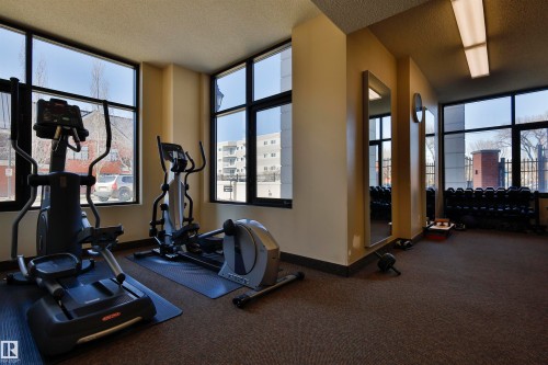 906 9020 Jasper Avenue, Edmonton, AB - Indoor Photo Showing Gym Room