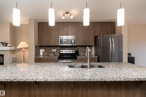 3199 Carpenter Landing Landing, Edmonton, AB - Indoor Photo Showing Kitchen With Double Sink With Upgraded Kitchen