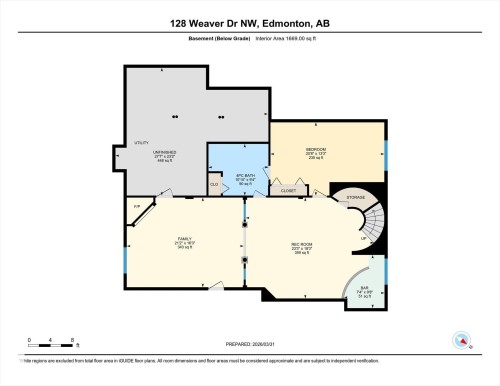 Floor plan - 128 Weaver Drive, Edmonton, AB - Other
