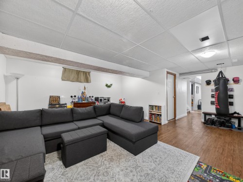 7214 78 Avenue, Edmonton, AB - Indoor Photo Showing Living Room