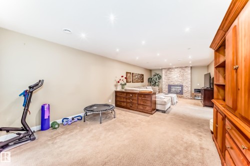 10811 43 Avenue, Edmonton, AB - Indoor With Fireplace