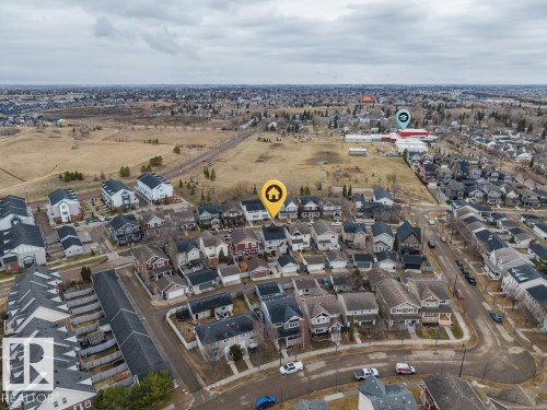 Aerial perspective showcasing an established residential neighborhood with varied architectural styles - 1613 Kerr Road, Edmonton, AB - Outdoor With View
