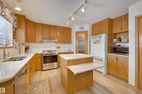 38 Highland Crescent, St. Albert, AB - Indoor Photo Showing Kitchen With Double Sink