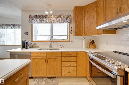 38 Highland Crescent, St. Albert, AB - Indoor Photo Showing Kitchen With Double Sink
