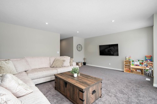 46 Chelles Wynd, St. Albert, AB - Indoor Photo Showing Living Room