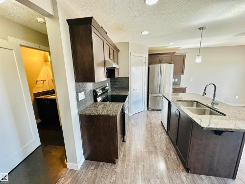 1655 Hammond Crescent, Edmonton, AB - Indoor Photo Showing Kitchen With Double Sink With Upgraded Kitchen