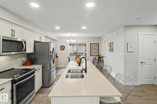 24 165 Cy Becker Blvd, Edmonton, AB - Indoor Photo Showing Kitchen With Stainless Steel Kitchen With Double Sink
