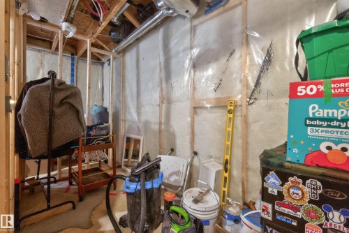 1096 Cy Becker Road, Edmonton, AB - Indoor Photo Showing Basement