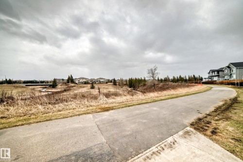 Paved pathway curving through a landscape featuring residential homes and natural elements - 38 1910 Collip View, Edmonton, AB - Outdoor With View