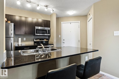 208 18122 77 Street, Edmonton, AB - Indoor Photo Showing Kitchen With Double Sink With Upgraded Kitchen