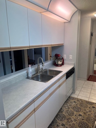 302 17467 98A Avenue, Edmonton, AB - Indoor Photo Showing Kitchen With Double Sink