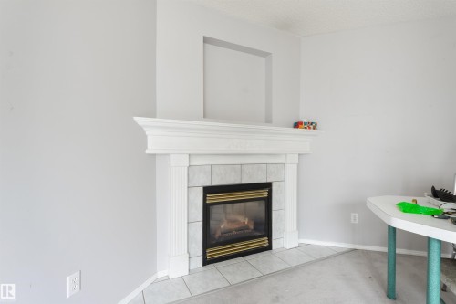 123 1670 Jamha Road, Edmonton, AB - Indoor Photo Showing Living Room With Fireplace