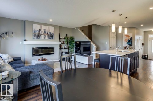 5487 Crabapple Loop Sw, Edmonton, AB - Indoor With Fireplace