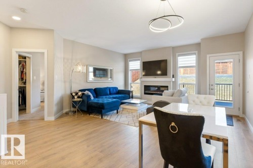 29 Ratelle Circle, St. Albert, AB - Indoor Photo Showing Living Room With Fireplace