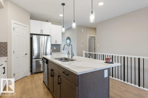 29 Ratelle Circle, St. Albert, AB - Indoor Photo Showing Kitchen With Double Sink With Upgraded Kitchen