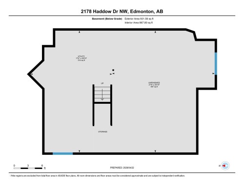 Floor plan - 2178 Haddow Drive, Edmonton, AB - Other