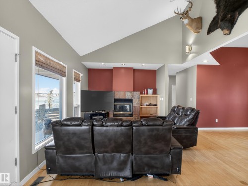 48208 Range Road, Rural Beaver County, AB - Indoor With Fireplace