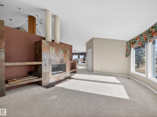 48208 Range Road, Rural Beaver County, AB - Indoor With Fireplace
