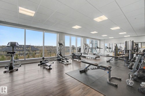 1225 5151 Windermere Boulevard, Edmonton, AB - Indoor Photo Showing Gym Room