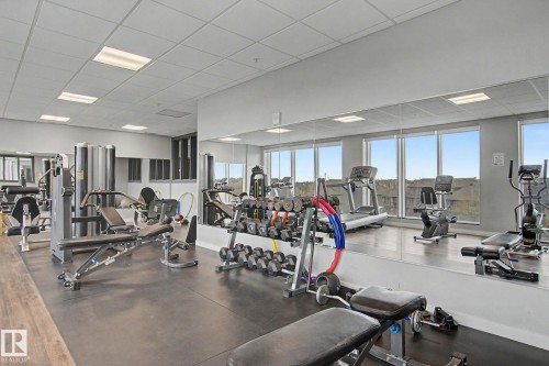 1225 5151 Windermere Boulevard, Edmonton, AB - Indoor Photo Showing Gym Room