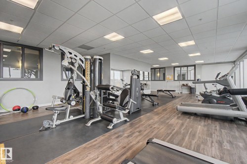 1225 5151 Windermere Boulevard, Edmonton, AB - Indoor Photo Showing Gym Room