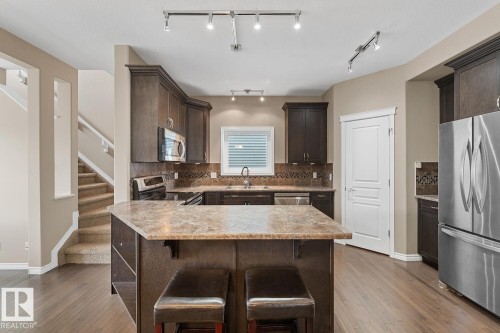 4629 Crabapple Run, Edmonton, AB - Indoor Photo Showing Kitchen With Stainless Steel Kitchen With Upgraded Kitchen