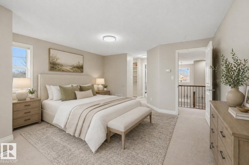 Virtually Staged - 976 Hollingsworth Bend, Edmonton, AB - Indoor Photo Showing Bedroom