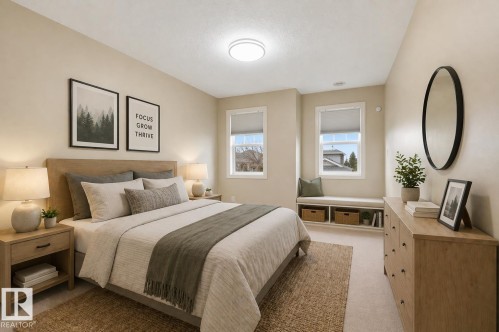 Virtually Staged - 976 Hollingsworth Bend, Edmonton, AB - Indoor Photo Showing Bedroom