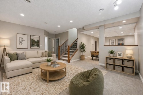 Virtually Staged - 976 Hollingsworth Bend, Edmonton, AB - Indoor Photo Showing Living Room