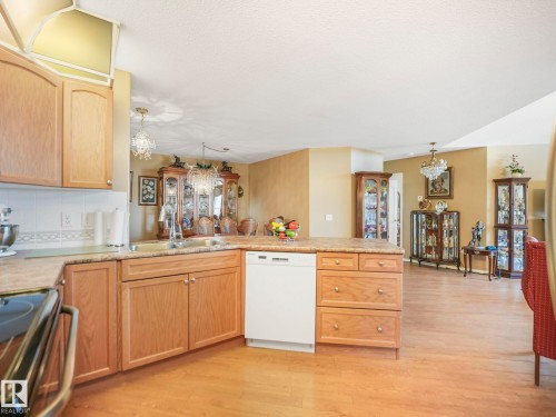 304 6623 172 Street, Edmonton, AB - Indoor Photo Showing Kitchen With Double Sink