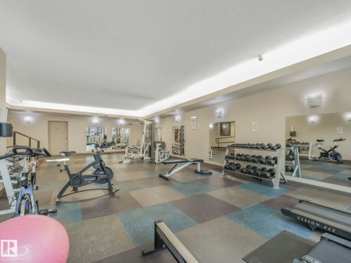 1005 9939 109 Street, Edmonton, AB - Indoor Photo Showing Gym Room