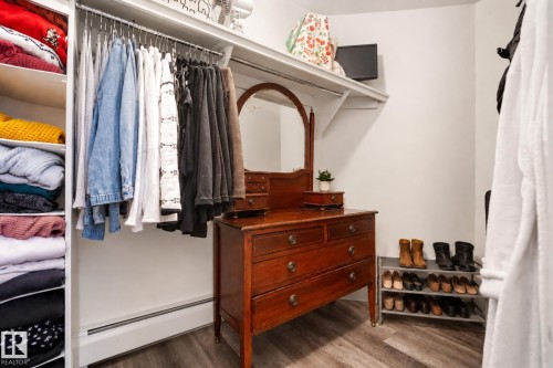 Primary Bedroom - 103 9715 110 Street, Edmonton, AB - Indoor With Storage