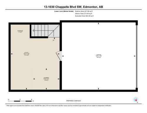 Floor plan - 13 1030 Chappelle Boulevard, Edmonton, AB - Other