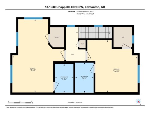 Floor plan - 13 1030 Chappelle Boulevard, Edmonton, AB - Other