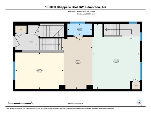 Floor plan - 13 1030 Chappelle Boulevard, Edmonton, AB - Other