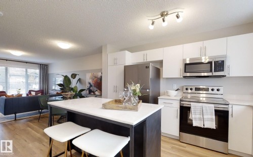1609 210A Street, Edmonton, AB - Indoor Photo Showing Kitchen With Stainless Steel Kitchen With Upgraded Kitchen