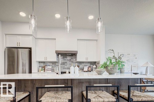 20739 40 Avenue, Edmonton, AB - Indoor Photo Showing Kitchen With Upgraded Kitchen