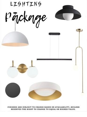 Lighting Package. Illustrating various lighting fixtures and finishes for the property - 11327 122 St, Edmonton, AB - Other