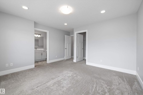 Spacious room featuring light grey carpeting and light grey walls - 4235 Chichak Close, Edmonton, AB - Indoor Photo Showing Other Room