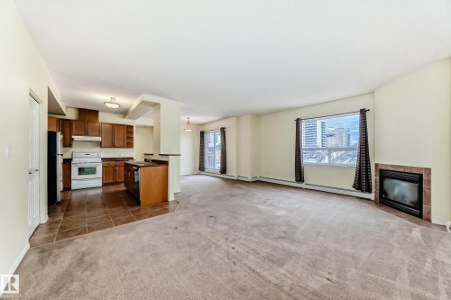 1003 9707 105 Street, Edmonton, AB - Indoor With Fireplace