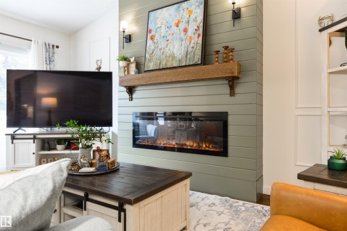 50 Grandview Ridge, St. Albert, AB - Indoor Photo Showing Other Room With Fireplace