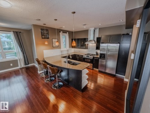 8306 108 Street, Edmonton, AB - Indoor Photo Showing Kitchen With Stainless Steel Kitchen With Upgraded Kitchen