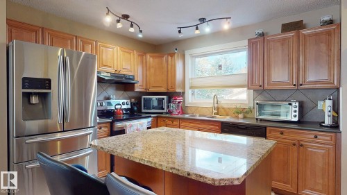 11844 125 Street, Edmonton, AB - Indoor Photo Showing Kitchen With Double Sink