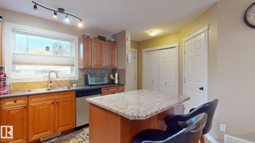 11844 125 Street, Edmonton, AB - Indoor Photo Showing Kitchen With Double Sink