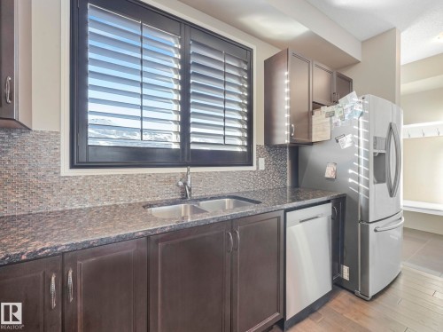 8119 Chappelle Way, Edmonton, AB - Indoor Photo Showing Kitchen With Double Sink