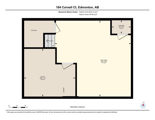Floor plan - 184 Cornell Court, Edmonton, AB - Other