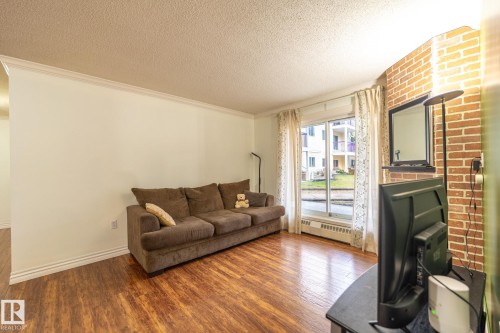 142 10636 120 Street, Edmonton, AB - Indoor Photo Showing Living Room