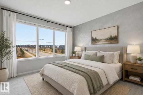 Virtually staged - 9496 Colak Lane, Edmonton, AB - Indoor Photo Showing Bedroom
