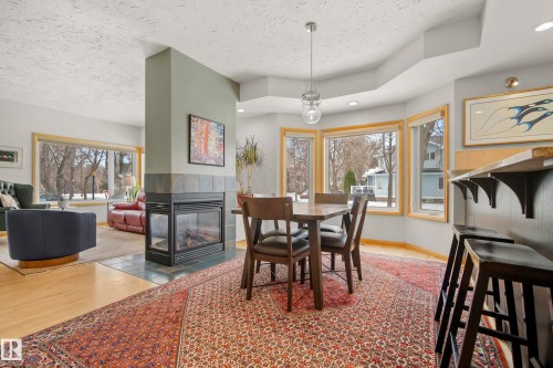 9604 100A Street, Edmonton, AB - Indoor Photo Showing Other Room With Fireplace